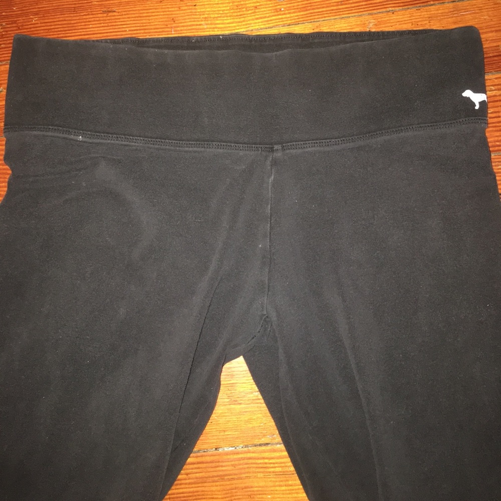 High Waist leggings from VS Pink, patterned legs.